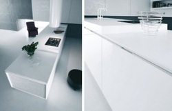 White Kitchen Cabinets – futuristic look to kitchen.